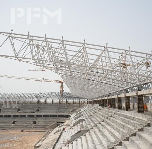 Space Frame Roof Structure for FIFA-Standard Stadiums Steel Grid Roofing System EPC Solutions