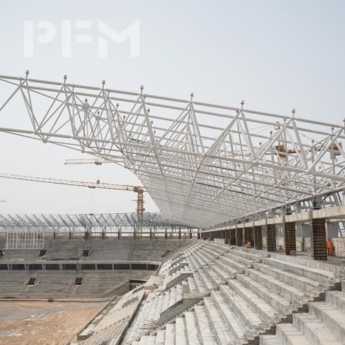 Space Frame Roof Structure for FIFA-Standard Stadiums Steel Grid Roofing System EPC Solutions