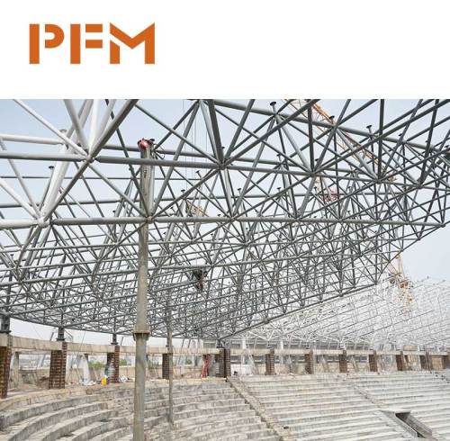 Long-Span Space Frame Roof Steel Space Frame Roofing System