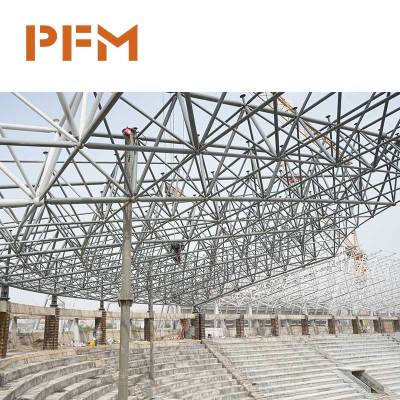 Long-Span Space Frame Roof Steel Space Frame Roofing System
