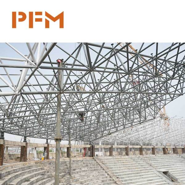Long-Span Space Frame Roof Steel Space Frame Roofing System