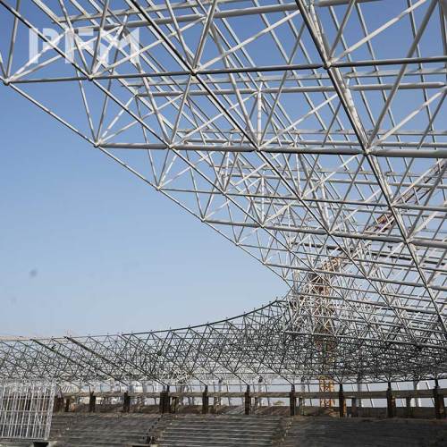 Large-Span Modern Steel Grid Roof Structure Solution Design Fabrication Installation Services