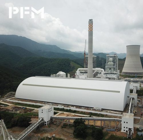 Large Span Roof Grid Structure for Power Plant