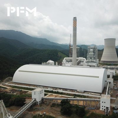 Large Span Roof Grid Structure for Power Plant