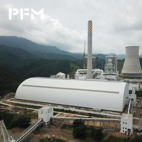 Large Span Roof Grid Structure for Power Plant