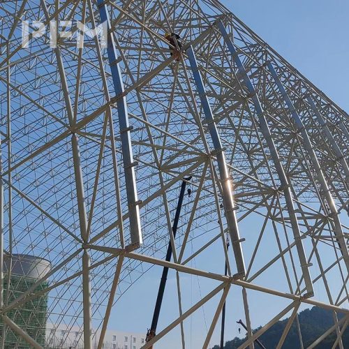 Large Span Roof Grid Structure for Power Plant