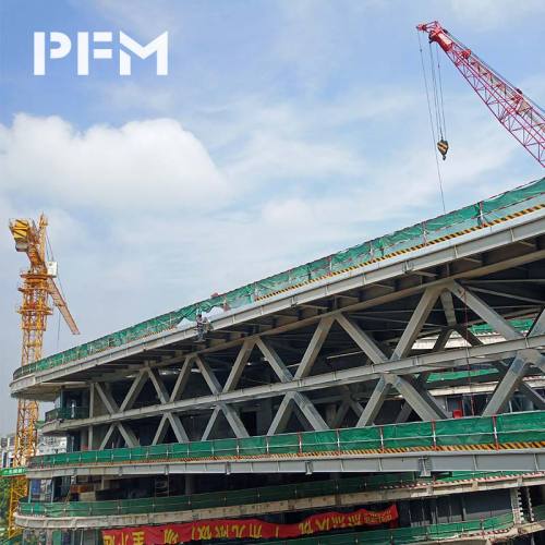Large-span Truss Structure Pedestrian Bridge for Commercial Plaza