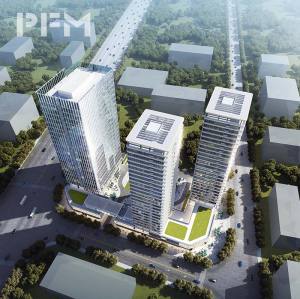 Glass Curtain Wall for High-Rise Office Buildings