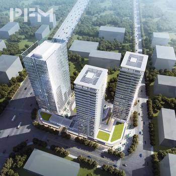 Glass Curtain Wall for High-Rise Office Buildings