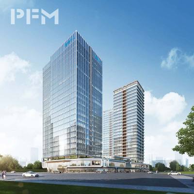 Glass Curtain Wall for High-Rise Office Buildings