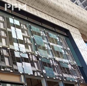 Steel Structure Aluminum & Glass Curtain Wall for Commercial Plaza Podium
