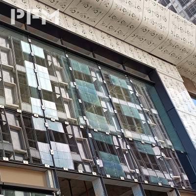 Steel Structure Aluminum & Glass Curtain Wall for Commercial Plaza Podium