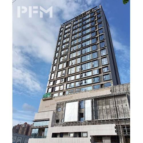 Metal and Glass Curtain Wall for Commercial Complex