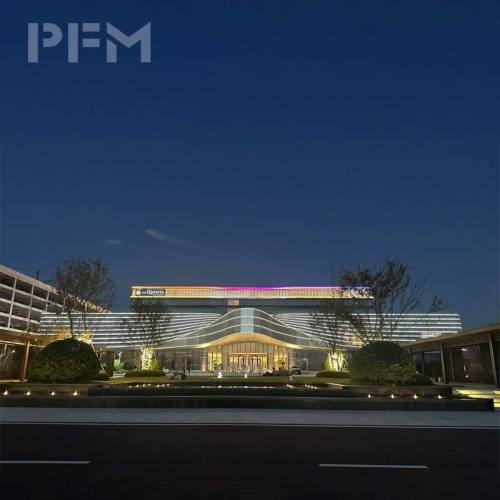 Custom Five-Star Hotel Facades Lighting Contractor Architectural Floodlight Design and Construction