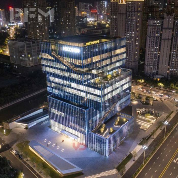 Facade Lighting for High-Rise Headquarters Building