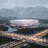 Architectural Facade Lighting System for the Stadium