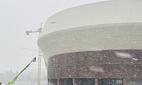 National Stadium in Central Asia | Winter Completion & Final Construction Moments