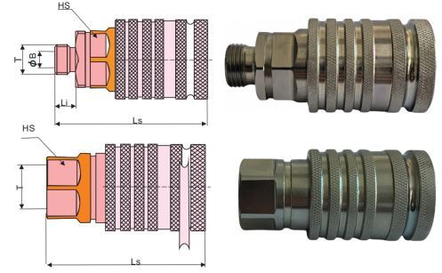 Hydraulic Push-Pull Coupling female