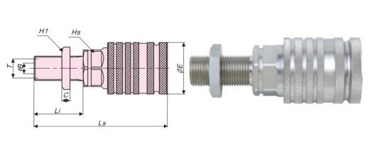 Hydraulic Push-Pull Bulkhead Coupling
