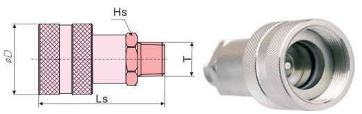 High Pressure Screw-To-Connect Enerpac Coupling female