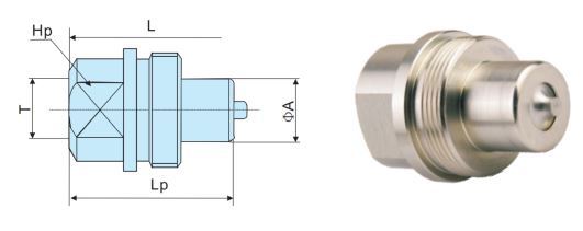 High Pressure Screw-To-Connect Coupling male