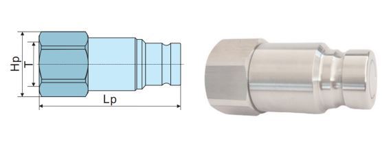 Flat/Flush Face Coupling male
