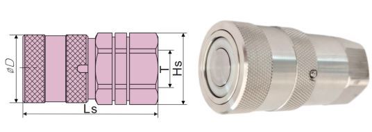 Flat/Flush Face Coupling femal