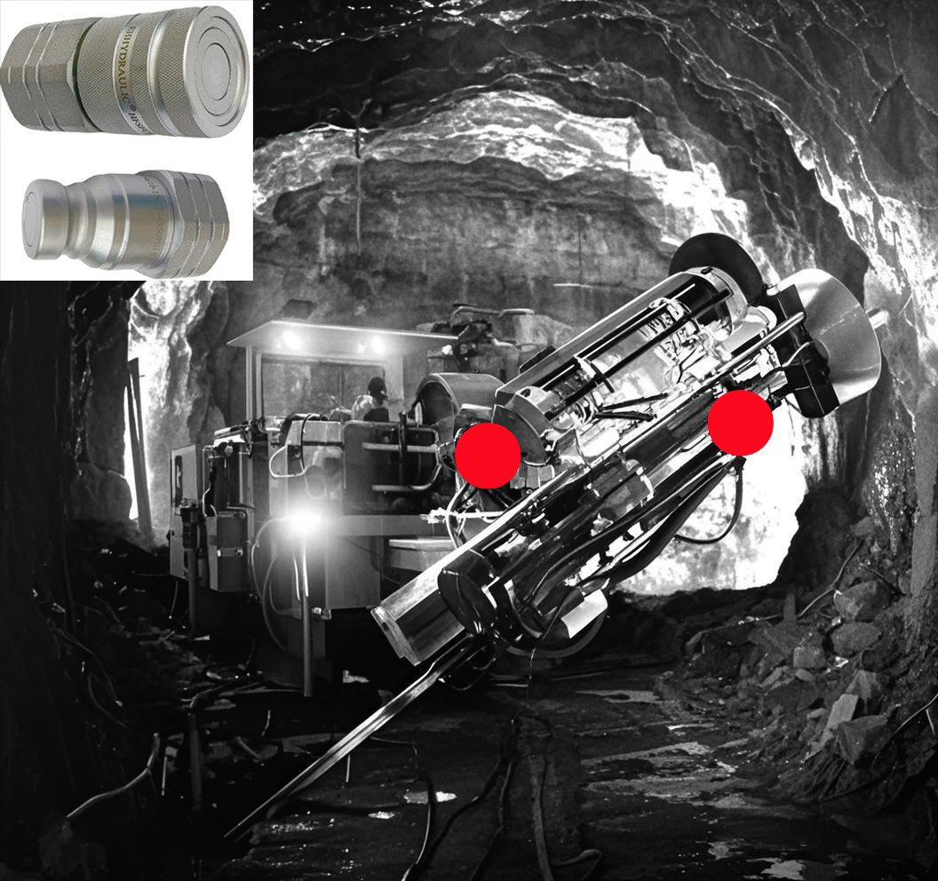  Flat/Flush Couplings (Steel) for Boom Drilling Equipment For Mining-Tunneling