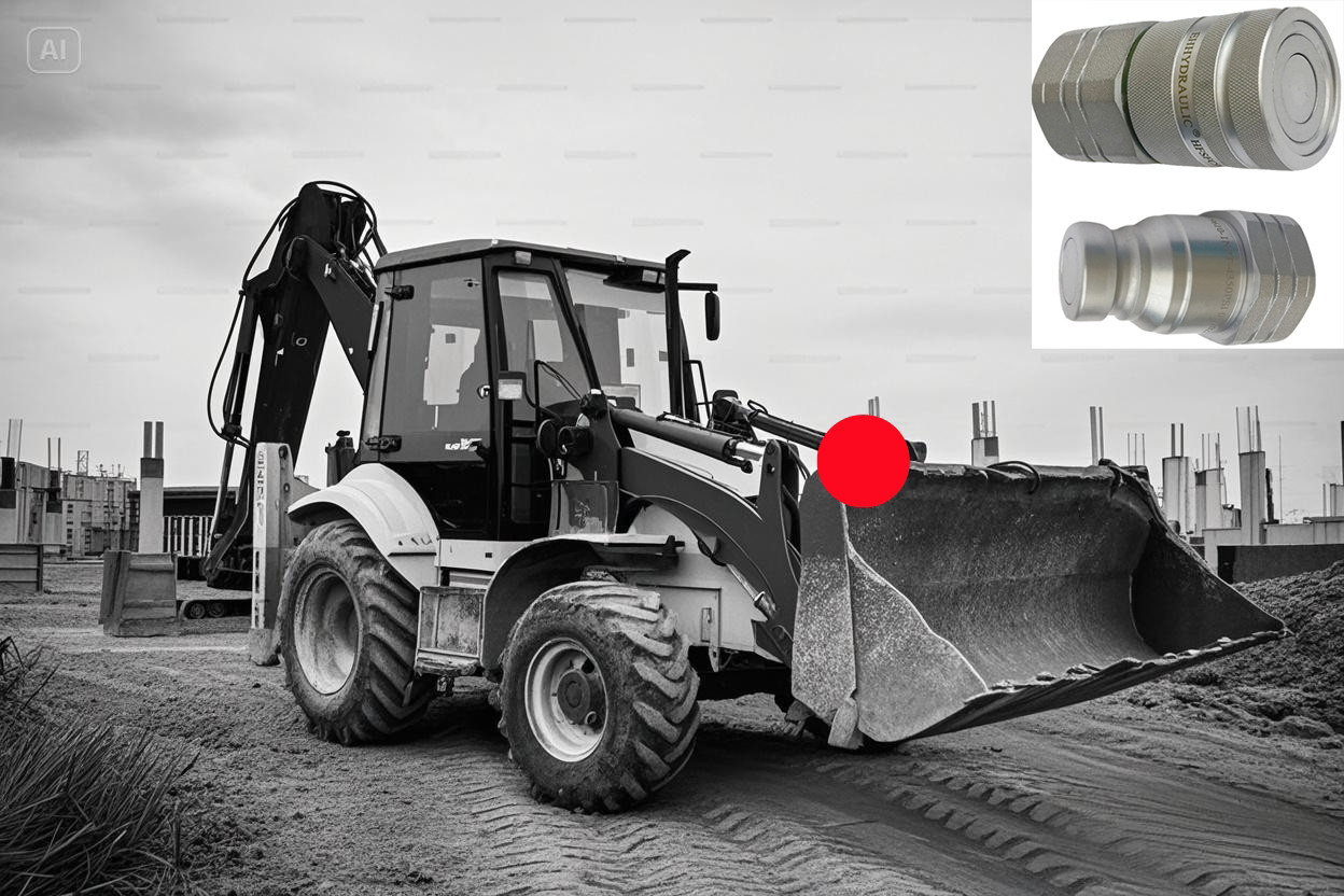  Flat/Flush Couplings (Steel) for Compact Wheel Loader