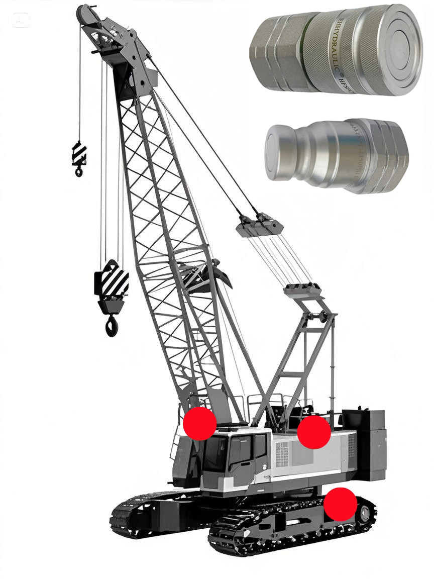  Flat/Flush Couplings (Steel) for Crawler Cranes