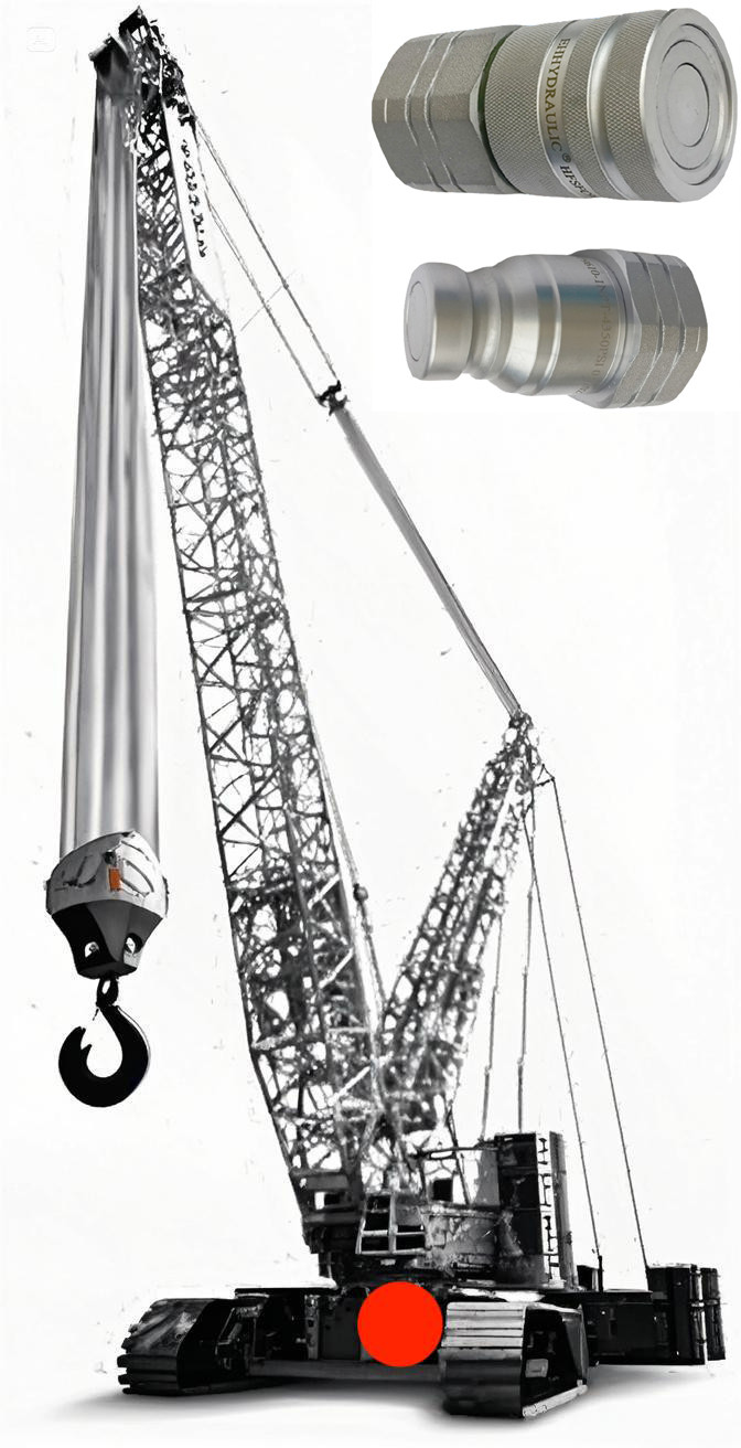  Flat/Flush Couplings for Hydraulic Undercarriage