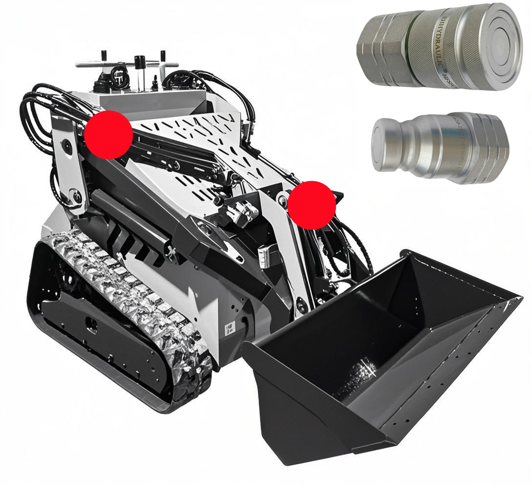  Flat/Flush Couplings for Mini Dumpers