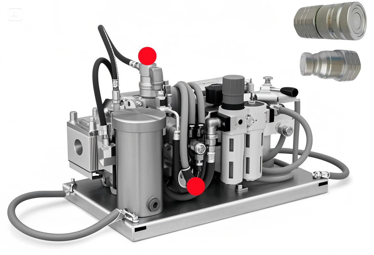  Flat/Flush Couplings for Optical Fiber Cable Blowing Machine
