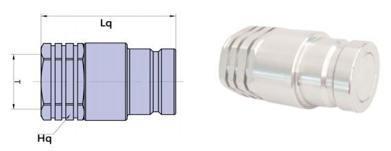 Flat/Flush Face Coupling (Steel) male