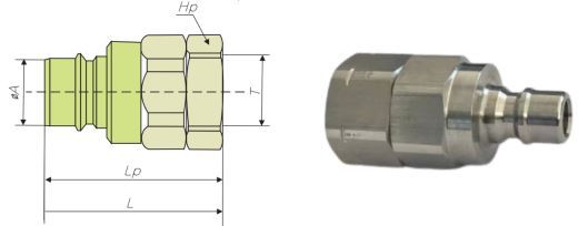 High Pressure Coupling Poppet Valve 