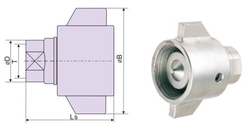 Screw-To-Connect Couplings With Wing Nut