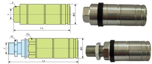 Push-Pull Female Quick Couplings female