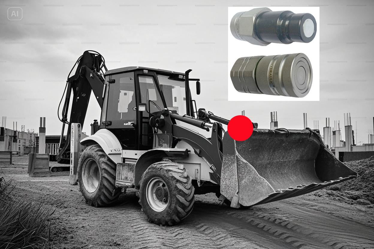 APM Flat Face Quick Couplings for Compact Wheel Loaders