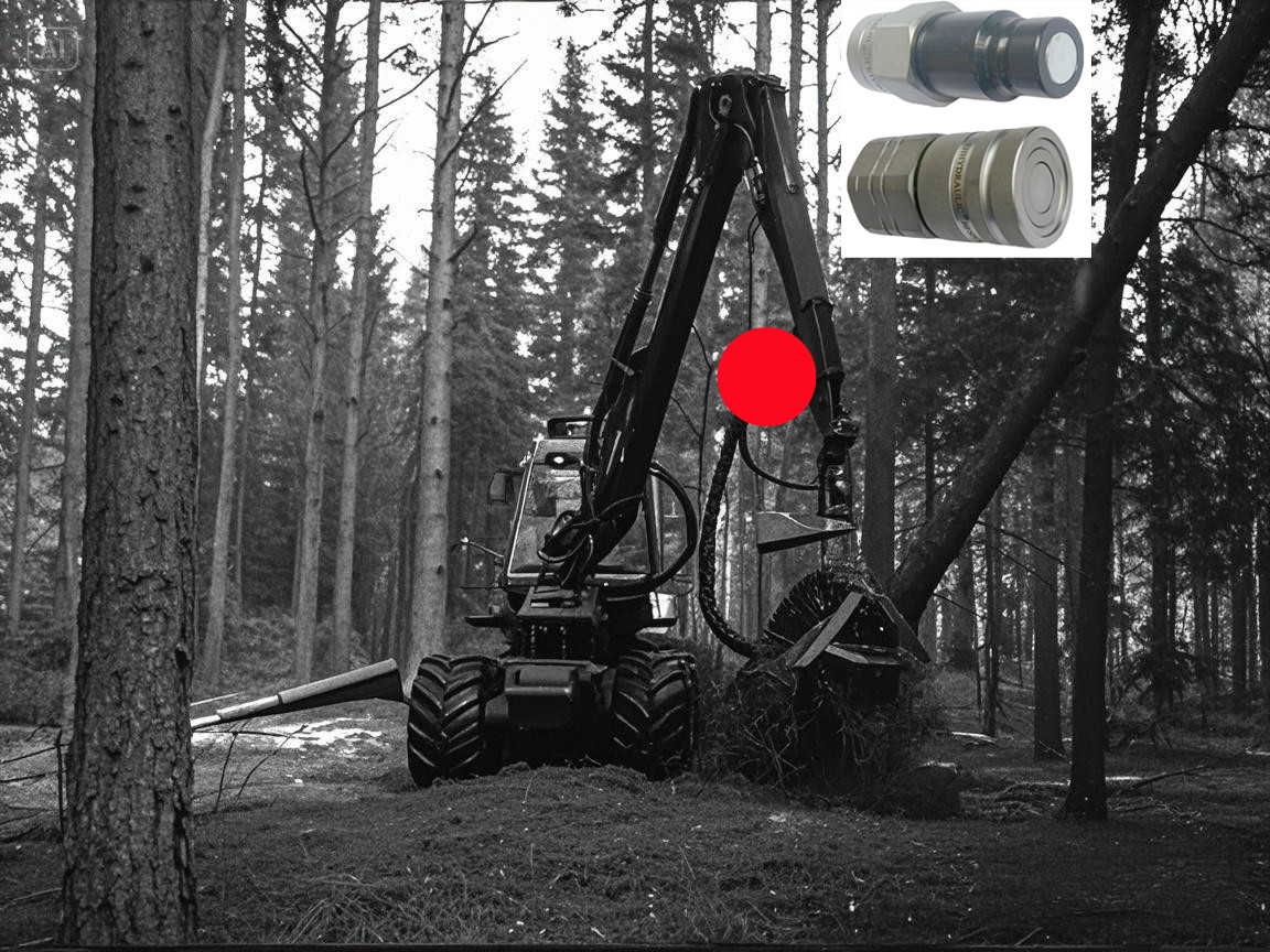 APM Flat Face Quick Couplings for Forestry Harvesters