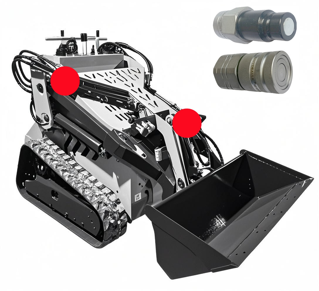 APM Flat Face Quick Couplings for Mini Dumpers