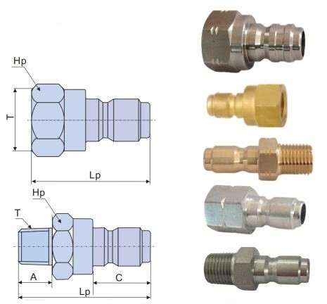 High Flow, Unvalved, Hydraulic Quick Couplings