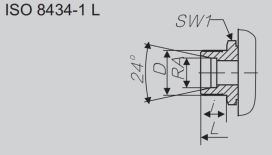 Three-Way T Type High-Pressure Ball Valve thread size