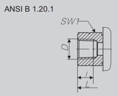 Three-Way T Type High-Pressure Ball Valve thread size