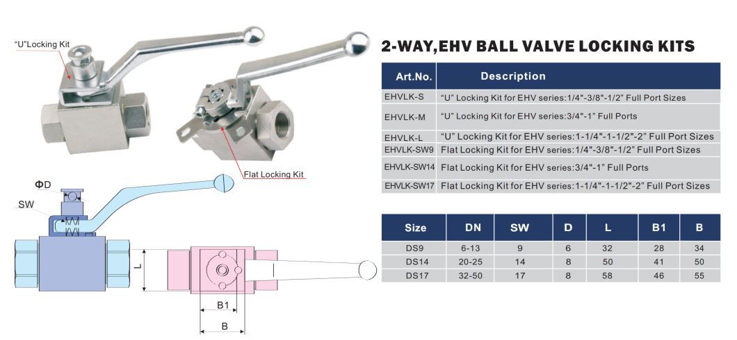 2-Way High Pressure Ball Valve (Carbon Steel)