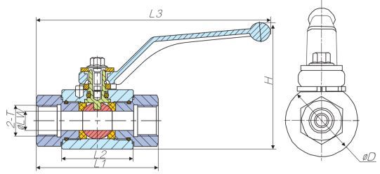 2-Way High Pressure Ball Valve