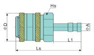 Pneumatic Quick Coupling Female thread