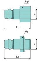 Pneumatic Quick Coupling male thread