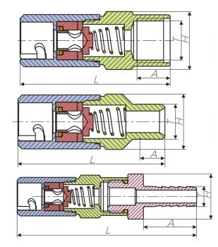 Pneumatic quick connector female connector
