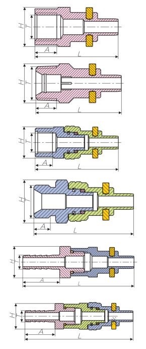 Pneumatic quick connector male connector