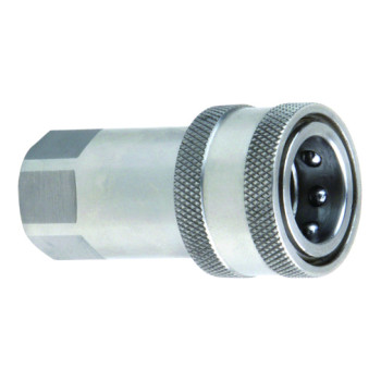 EH 73 Series - NV STAINLESS STEEL ISO 7241-A Quick Couplings with Poppet Valve (Stainless Steel)